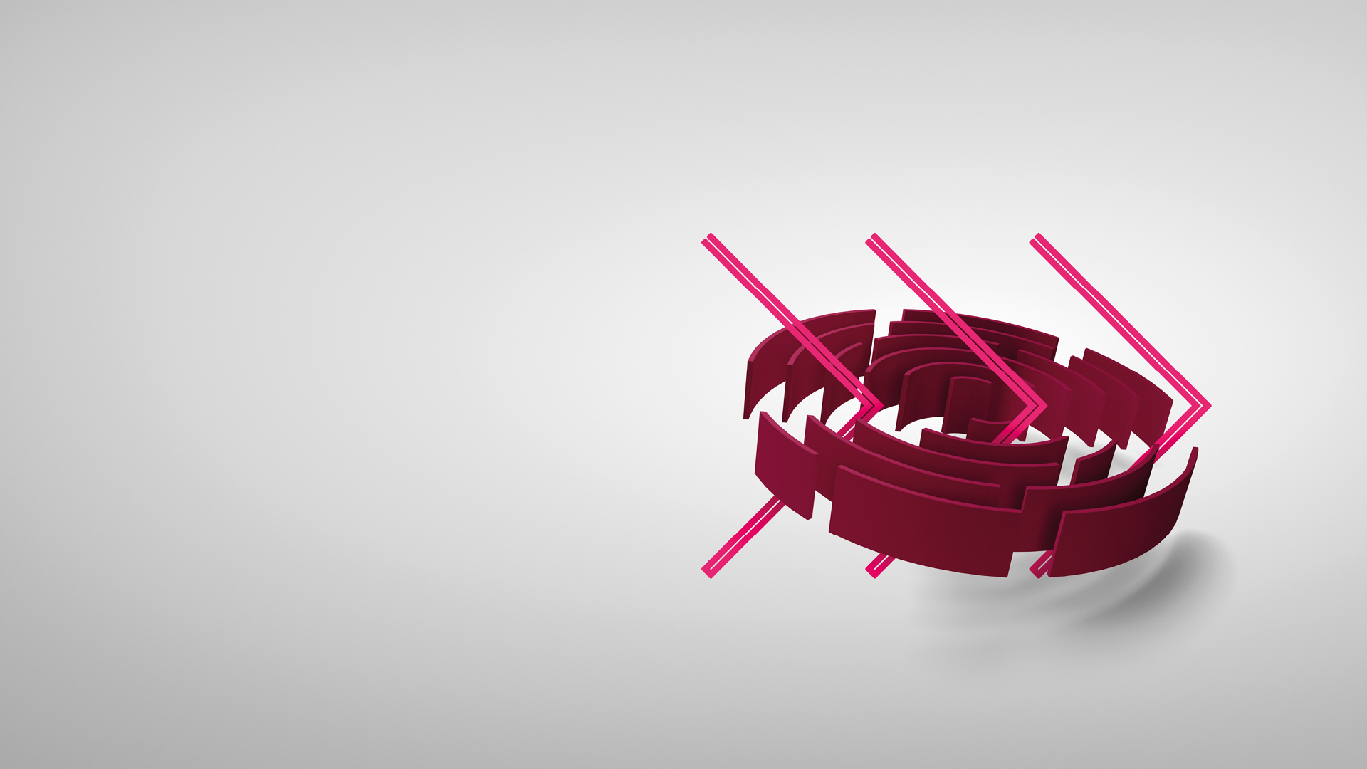 Round circles illustration Carousel 1920X1080px